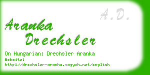aranka drechsler business card